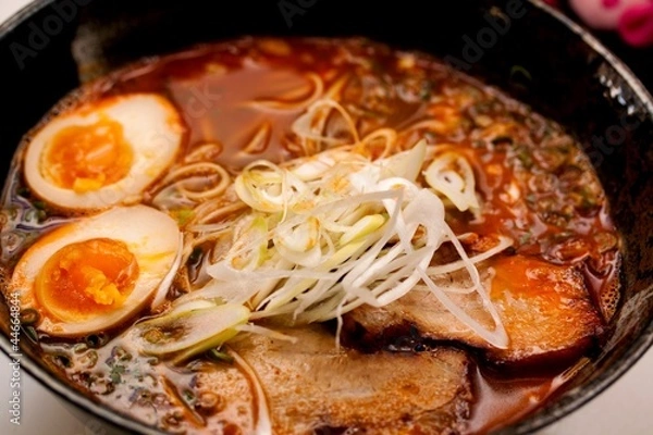 Obraz ピリ辛ネギらーめん