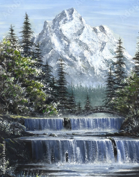 Fototapeta Mountain Waterfalls