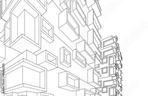 Fototapeta architecture vector illustration