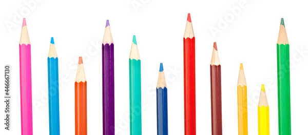 Fototapeta Colored pencils row