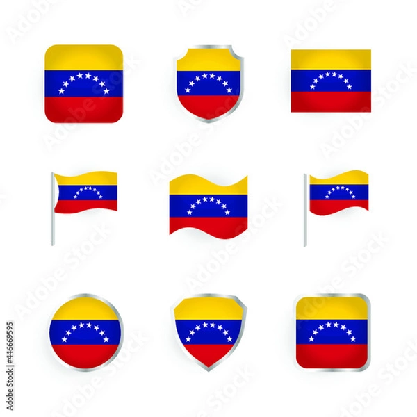 Obraz Venezuela Flag Icons Set