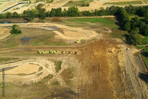 Fototapeta Construction Aerial View
