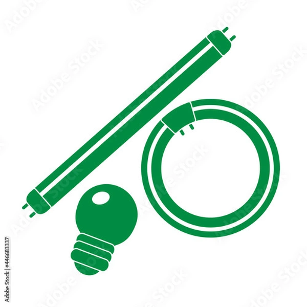 Fototapeta 蛍光灯・有害ゴミ