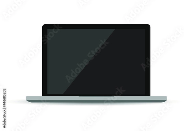 Fototapeta aptop isolate blank screen display mockup pc vector