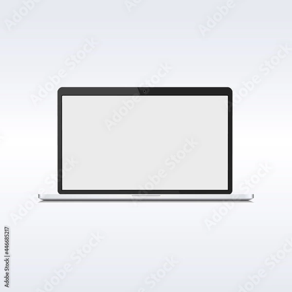 Obraz aptop isolate blank screen display mockup pc vector