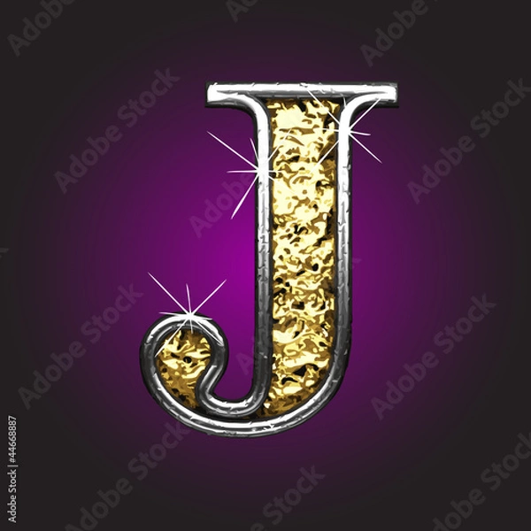 Fototapeta Vector golden figure