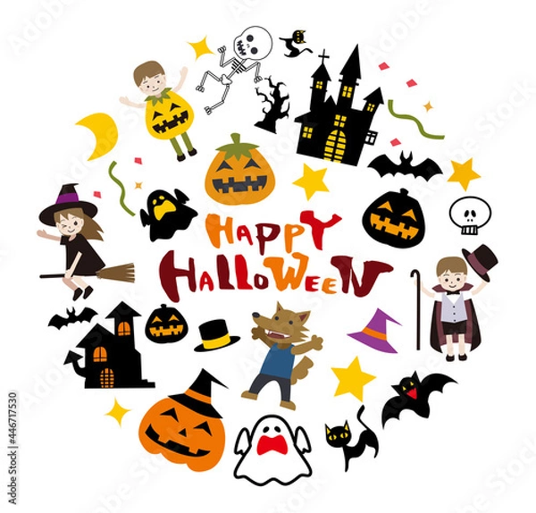 Fototapeta ハロウィン　タイトル　背景