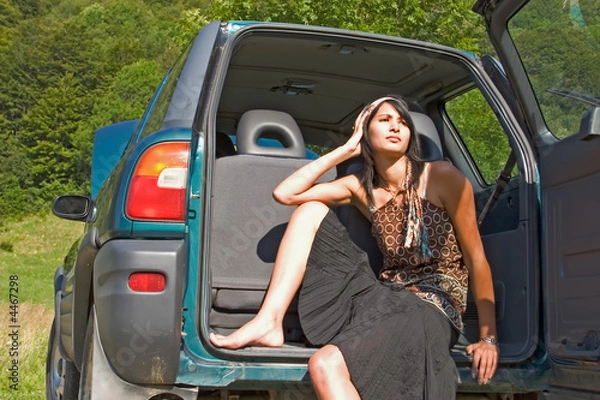 Fototapeta Breakdown of car