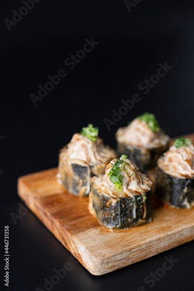 Fototapeta sushi with salmon