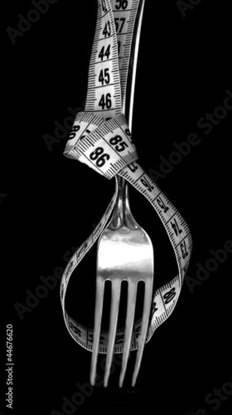 Obraz killing sizes, concept of anorexia