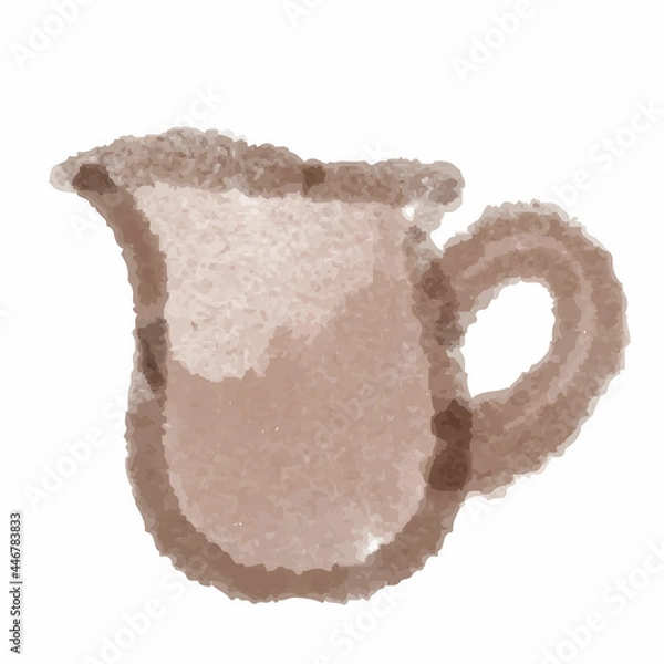 Fototapeta ミルクポットのイラスト