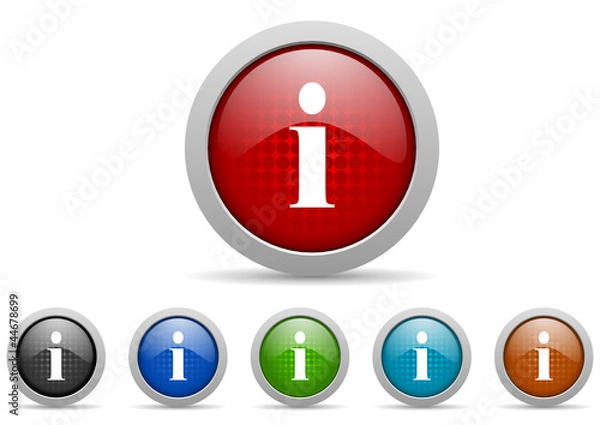 Obraz information icons set