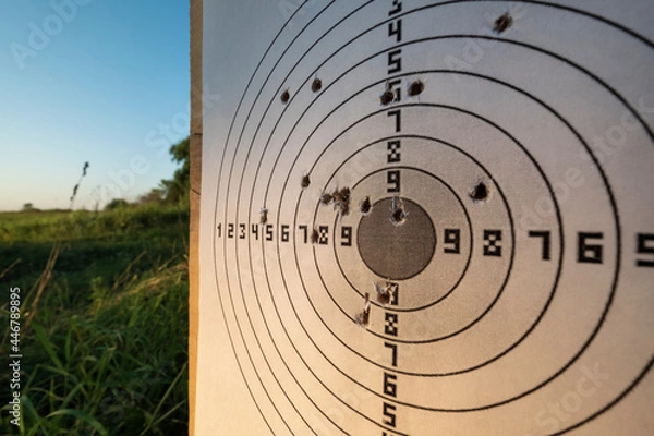 Obraz target with holes