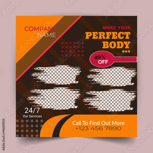 Obraz Creative Social Media Banner Design Template