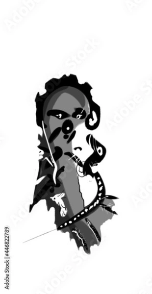 Obraz person with a microphone