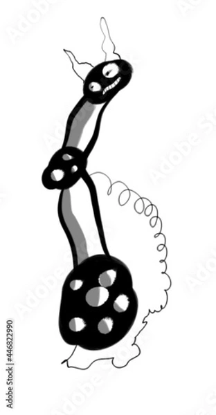 Fototapeta snake and mouse