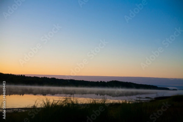 Obraz sunrise over the river