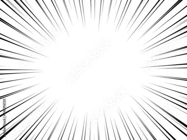 Obraz シンプルな集中線