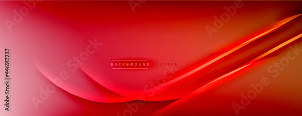 Obraz Abstract background. Shadow lines on bright shiny gradient background.