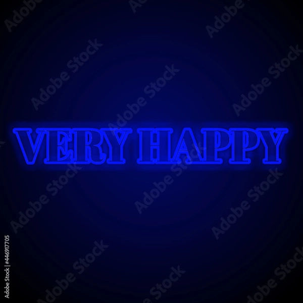 Fototapeta beautiful very happy Design blue color light effect dark background 