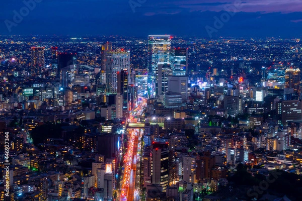 Fototapeta 東京　渋谷夜景 2021