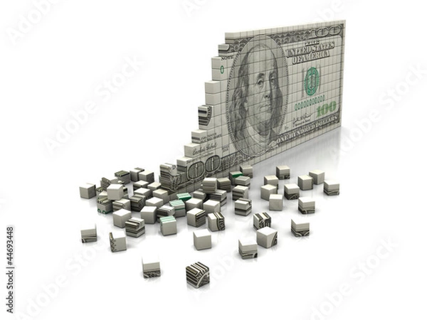 Fototapeta Puzzle dollar