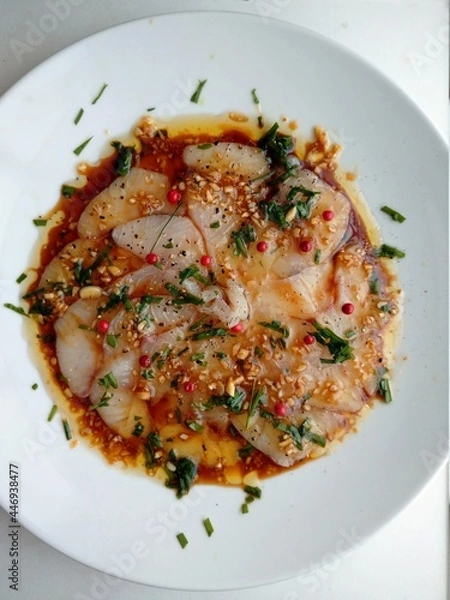 Obraz fish with vegetables