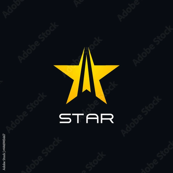 Fototapeta Star Logo Simple
