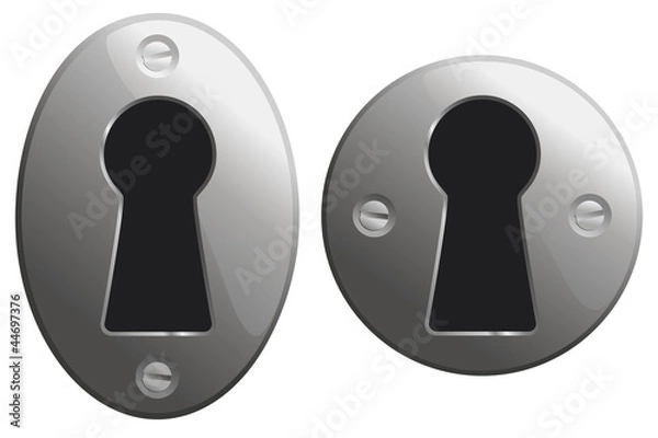 Obraz Metal keyhole