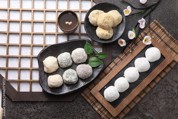 Fototapeta 한국의 전통 간식 떡