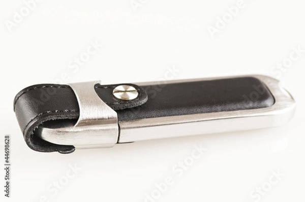Fototapeta USB drive closed isolated on white