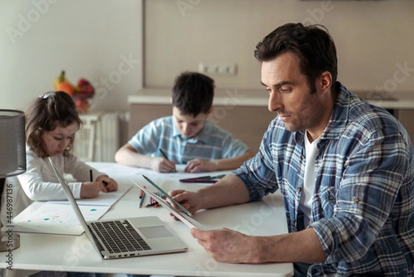 Fototapeta Work at home