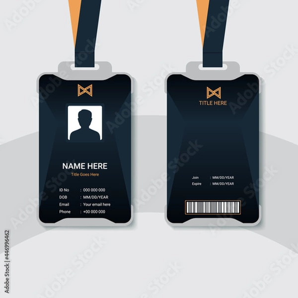 Fototapeta Identity card design for corporate business purpose