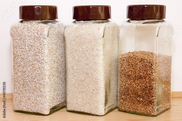 Obraz Kasza w słoikach