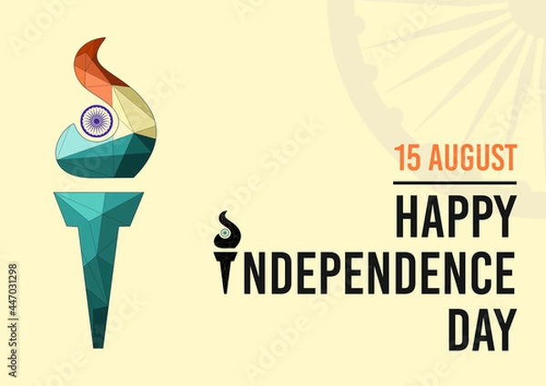 Obraz Independence Day Torch Polygonial Artwork