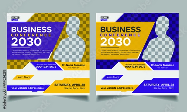 Obraz Social media template design for effective advertisement 