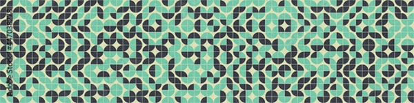 Fototapeta Abstract Geometric Pattern generative computational art illustration