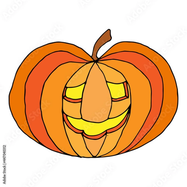 Obraz Cartoon style vector illustration on isolated background.