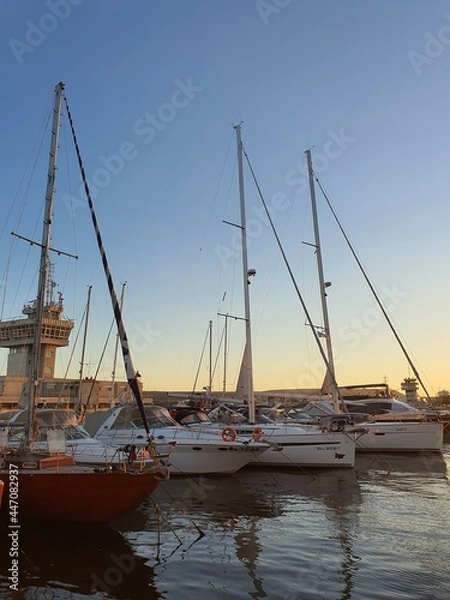 Obraz yachts in marina