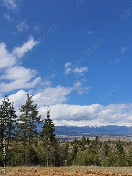 Obraz landscape with clouds