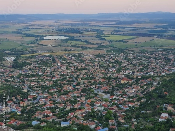 Obraz aerial view of the city
