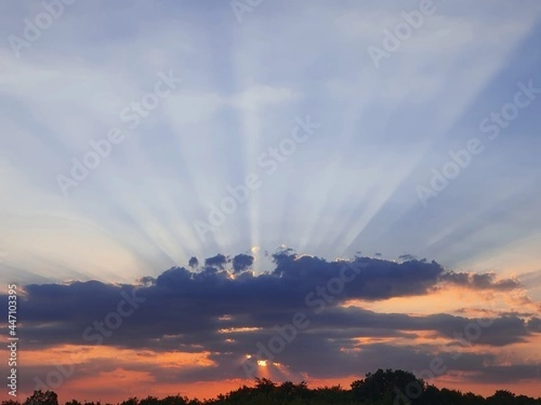 Obraz sunset in the sky