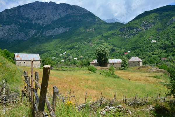 Obraz Curraj i Eperm - remote village in The Accursed Mountains