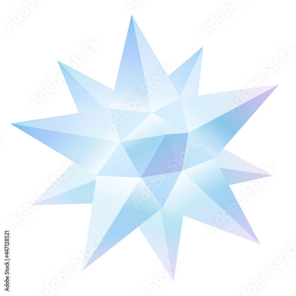 Fototapeta スターオーナメント_クリスタルのイラスト