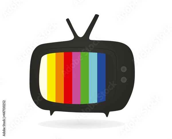 Obraz Colorful TV icon. vector illustration