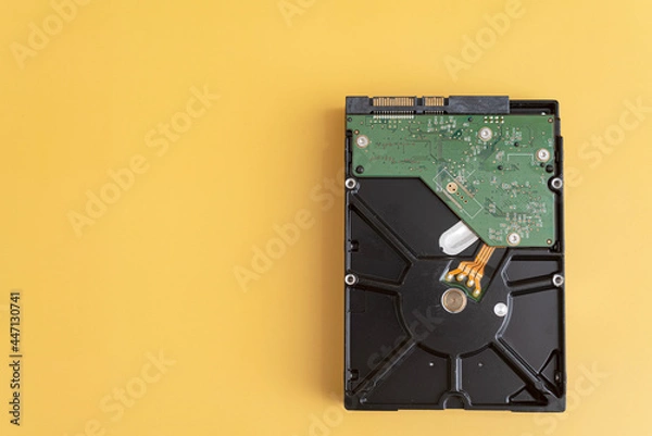 Fototapeta Use hard disk to backup your media.