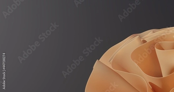 Fototapeta Swirly Fabric 3d rendrered wallpaper in 4K