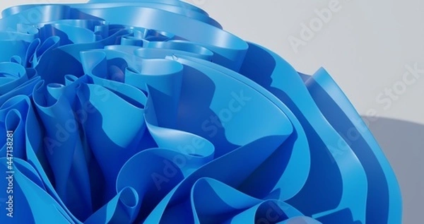 Fototapeta Swirly Fabric 3d rendrered wallpaper in 4K