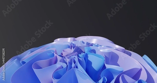 Fototapeta Swirly Fabric 3d rendrered wallpaper in 4K