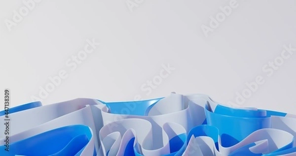 Fototapeta Swirly Fabric 3d rendrered wallpaper in 4K